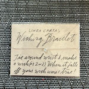 Aquamarine Wishing Bracelet  - Linea Carta from Catbird NYC